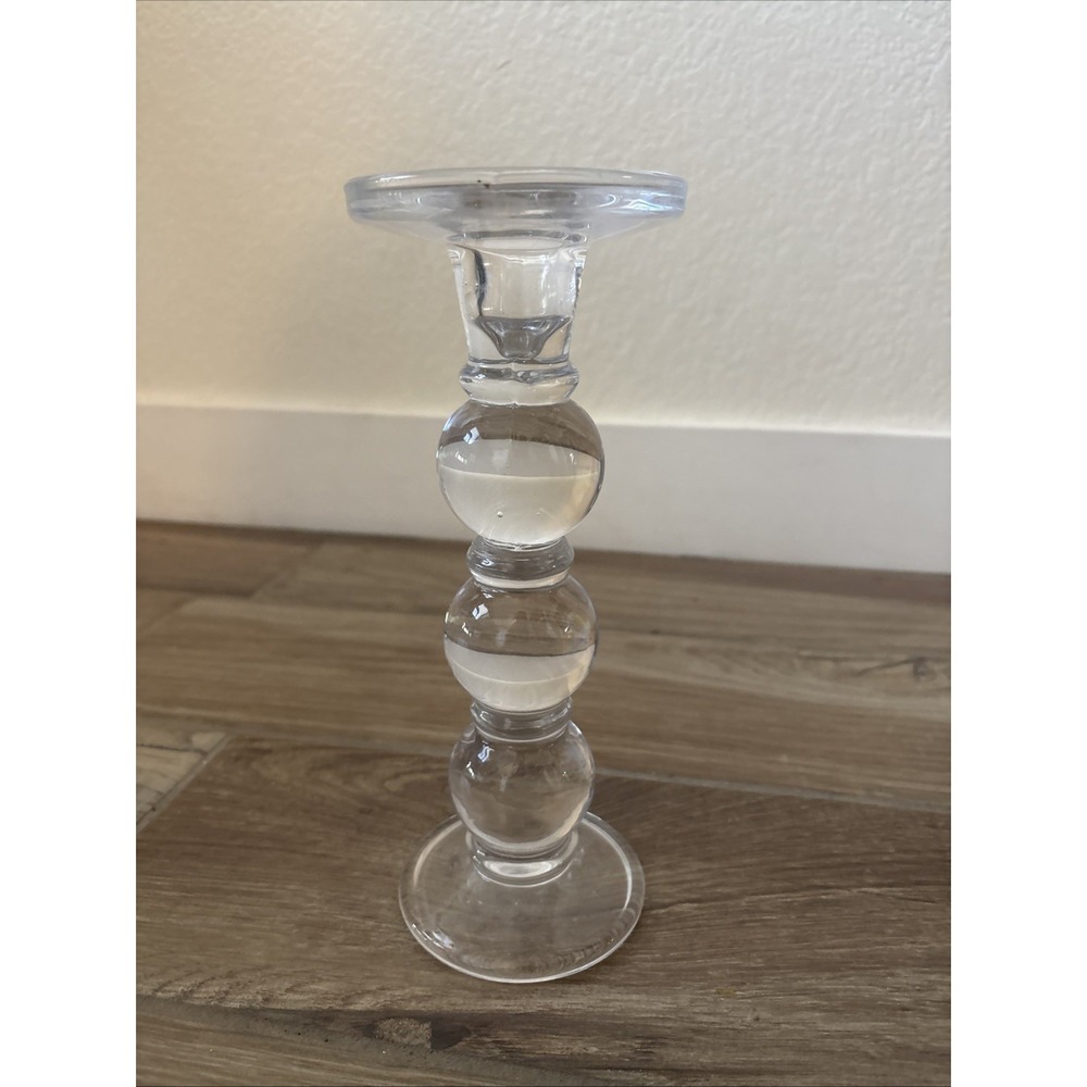 Studio Crystal by Studio Silversmiths 10.5" tall, Crystal Votive Sz Candleholder